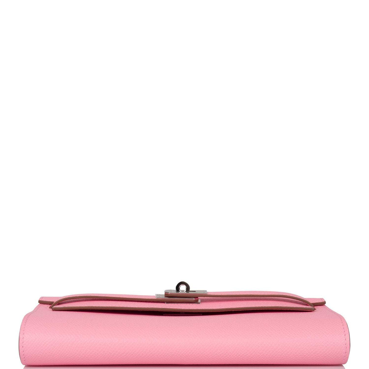 Hermes Kelly Wallet To Go, Rose Confetti Epsom, Palladium