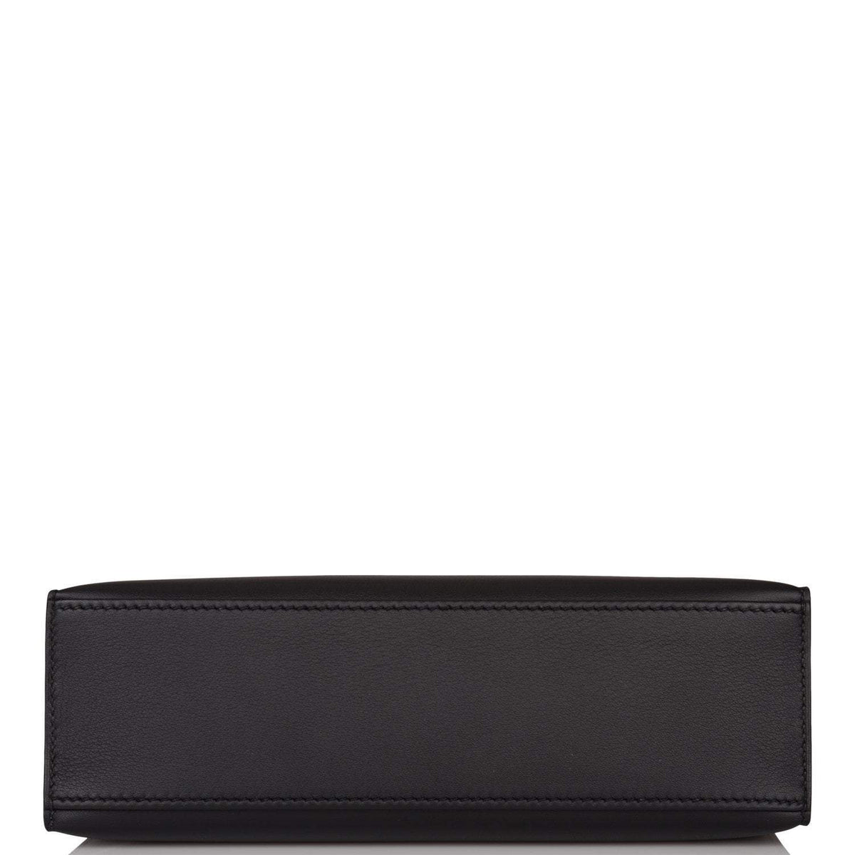 Hermes Mini Kelly Pochette, Black Swift, Palladium Hardware