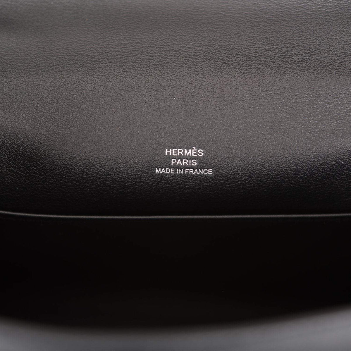 Hermes Mini Kelly Pochette, Black Swift, Palladium Hardware