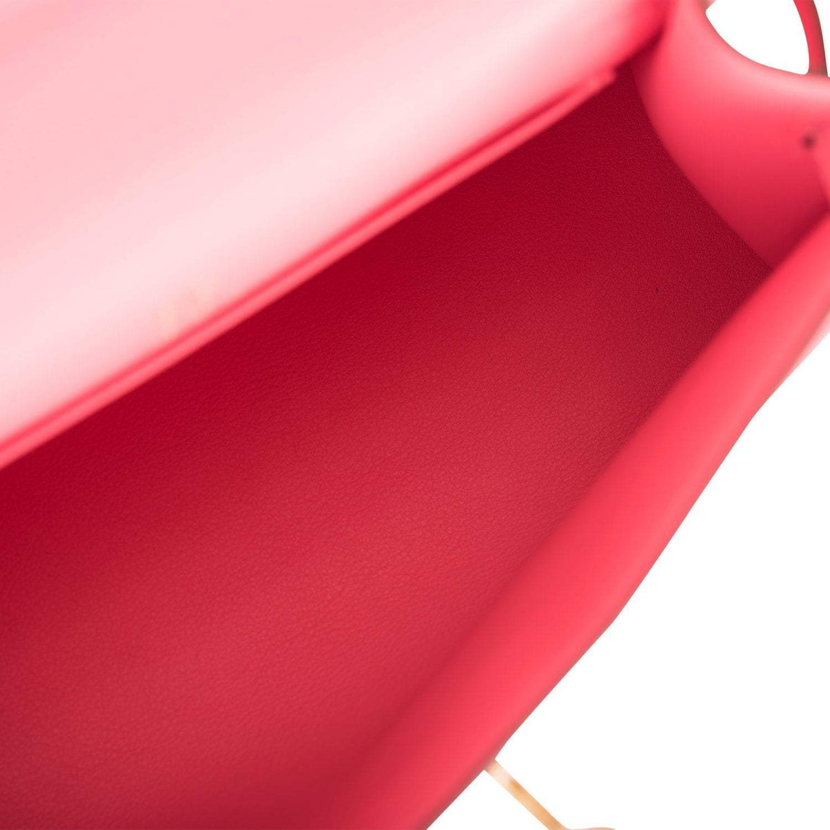 Hermes Mini Kelly Pochette, Rose Azalee Swift, Gold Hardware