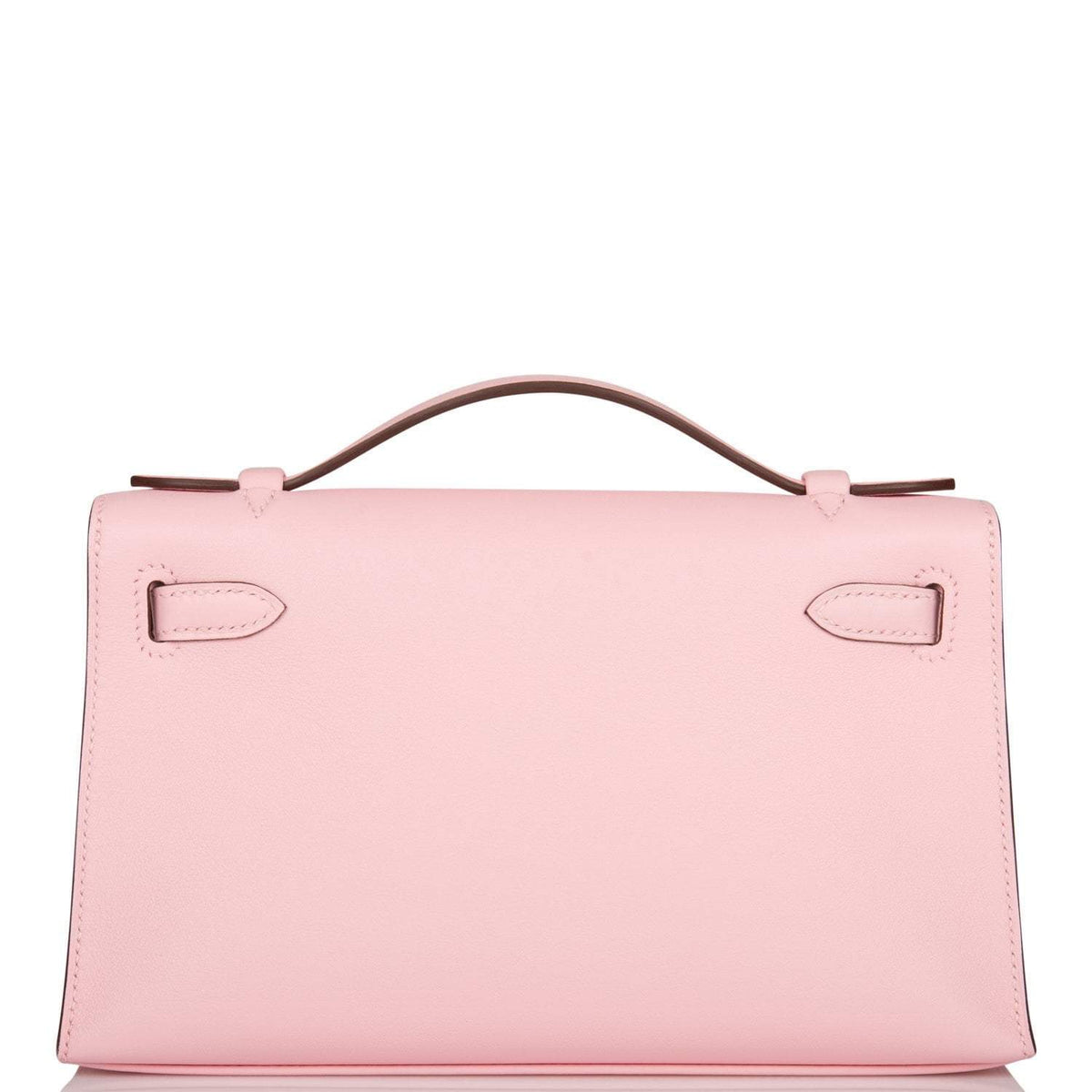 Mini Kelly Pochette, Rose Sakura Swift, Palladium Hardware