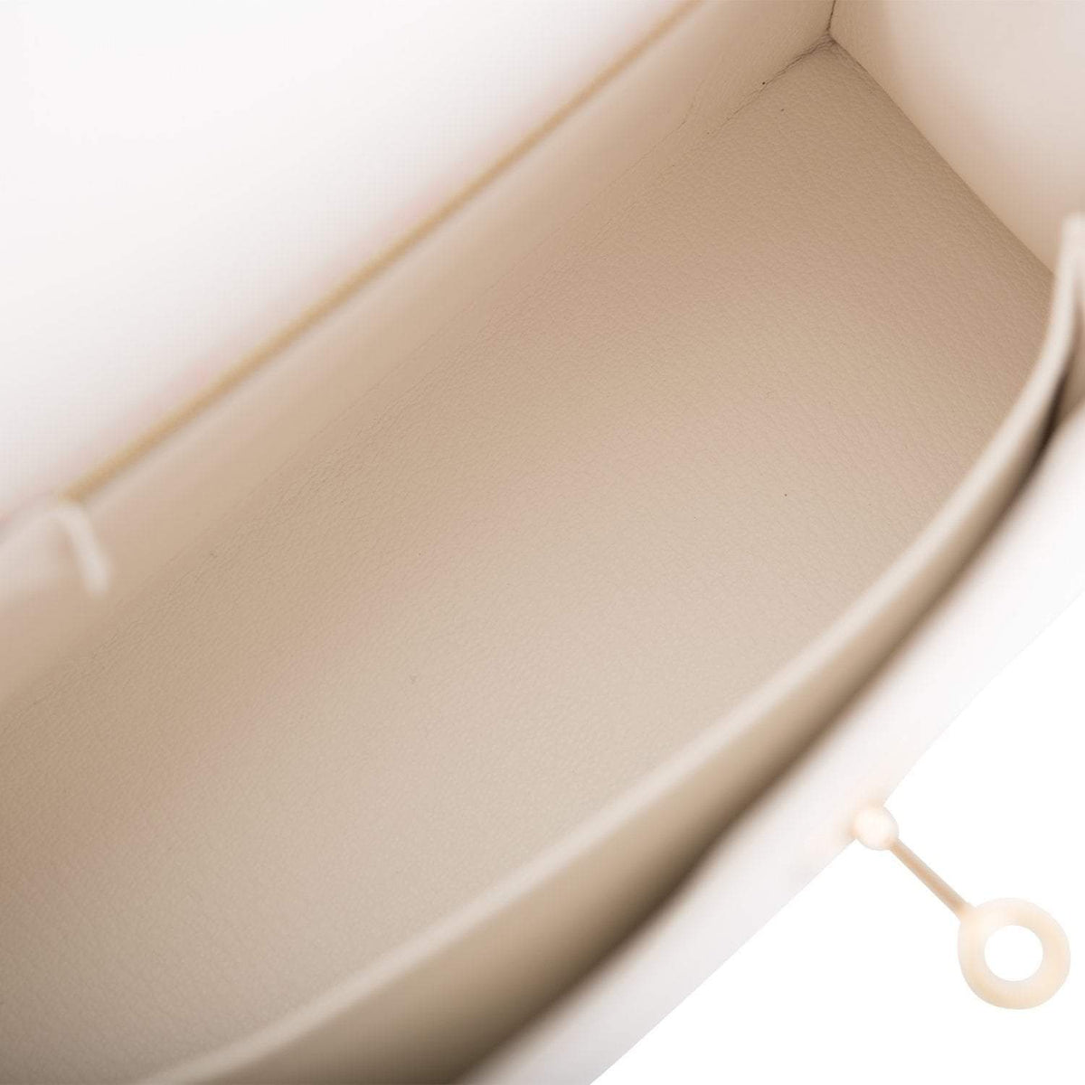 Hermes Horseshoe Stamp (HSS) Bi-Color White and Rose Azalee Epsom