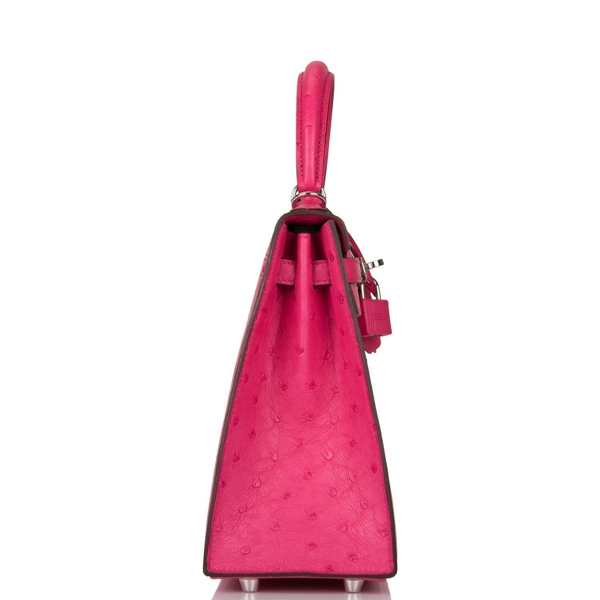 Hermes Kelly 25 Ostrich, Rose Tyrien, Palladium Hardware