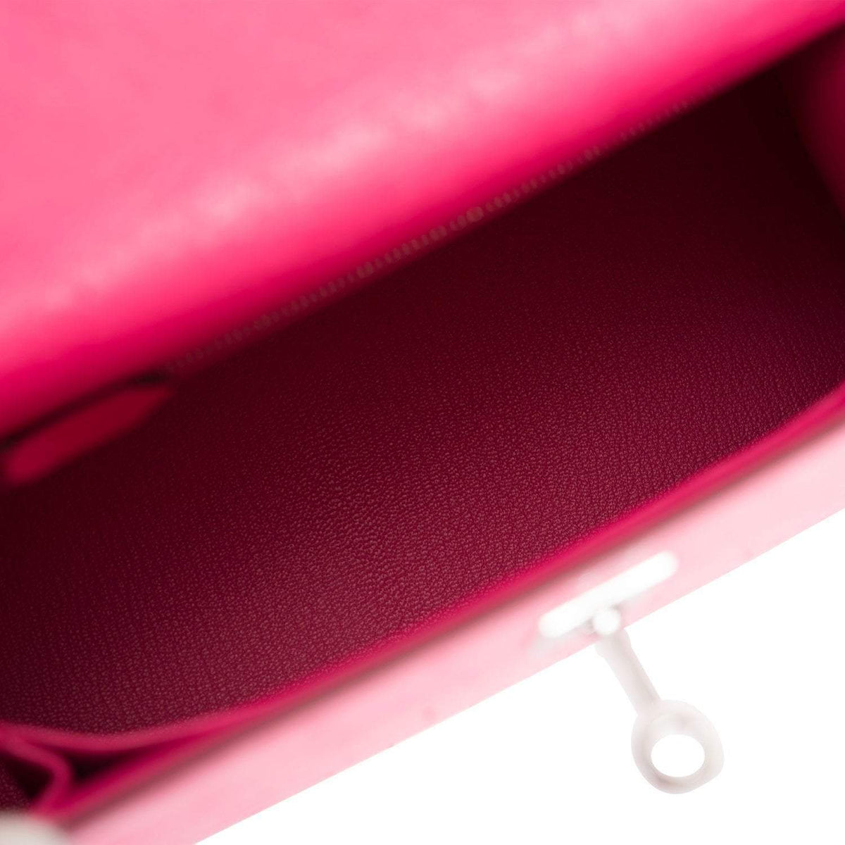 Hermes Kelly 25 Ostrich, Rose Tyrien, Palladium Hardware