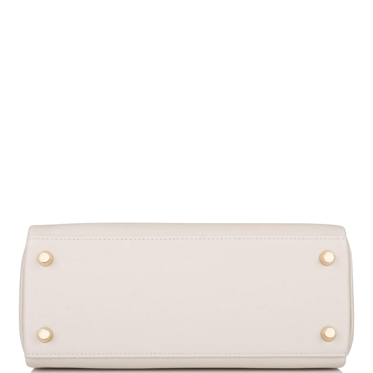 Hermes Gris Perle Swift Retourne Kelly 25cm Gold Hardware