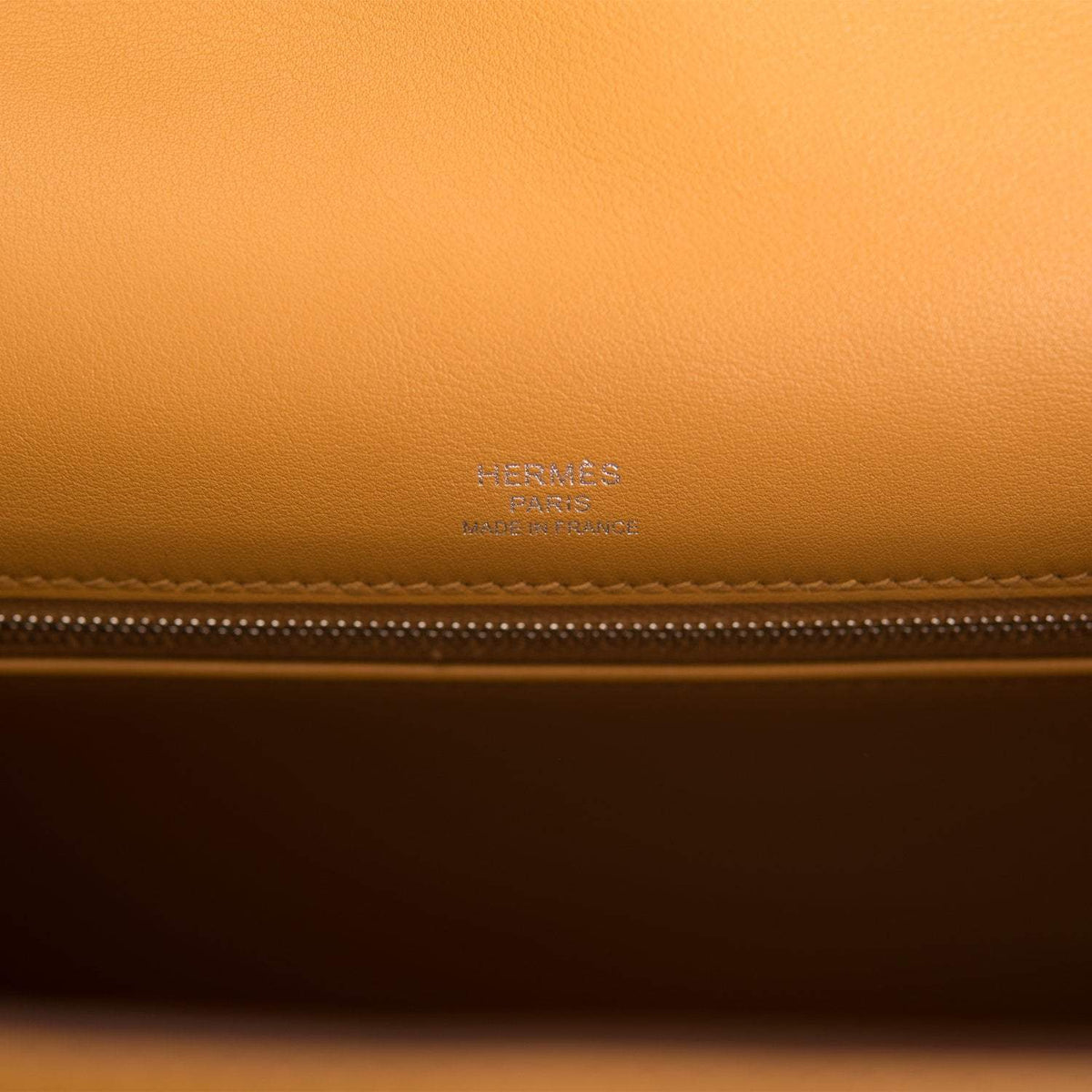 Hermes Kelly 28 Bag, Sesame Toile Swift, Palladium