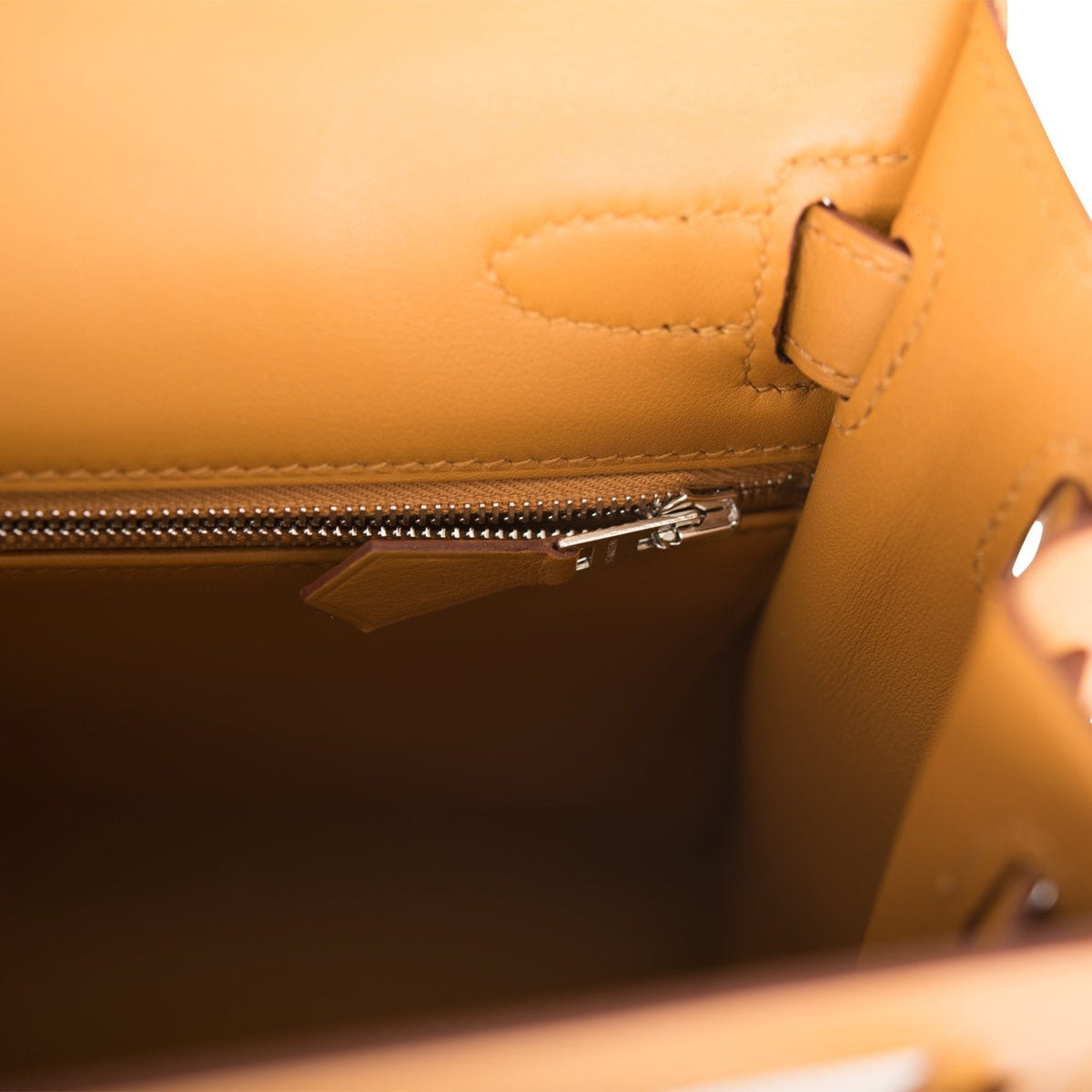 Hermes Kelly 28 Bag, Sesame Toile Swift, Palladium