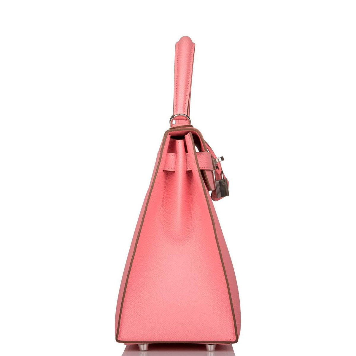 Hermes Kelly 28, Rose Confetti Epsom Sellier, Palladium