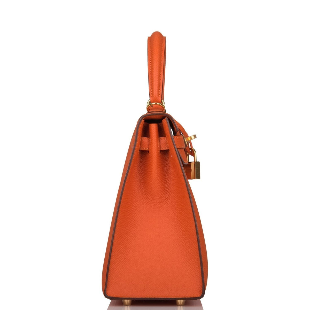 Hermes Kelly 25cm Feu Epsom Sellier, Gold Hardware