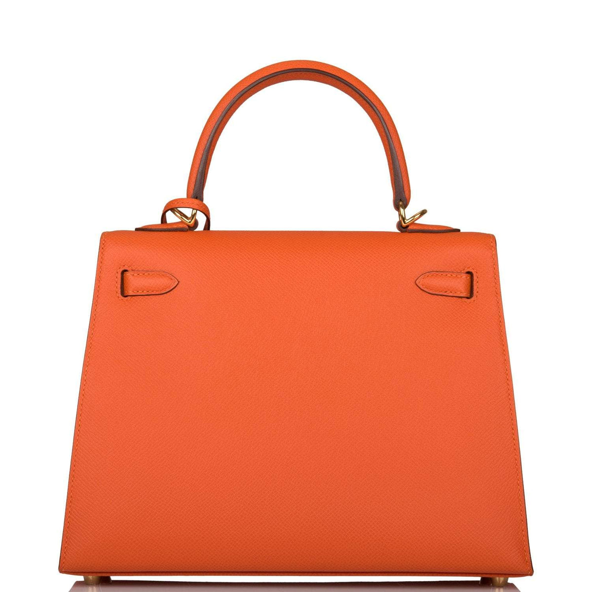 Hermes Kelly 25cm Feu Epsom Sellier, Gold Hardware