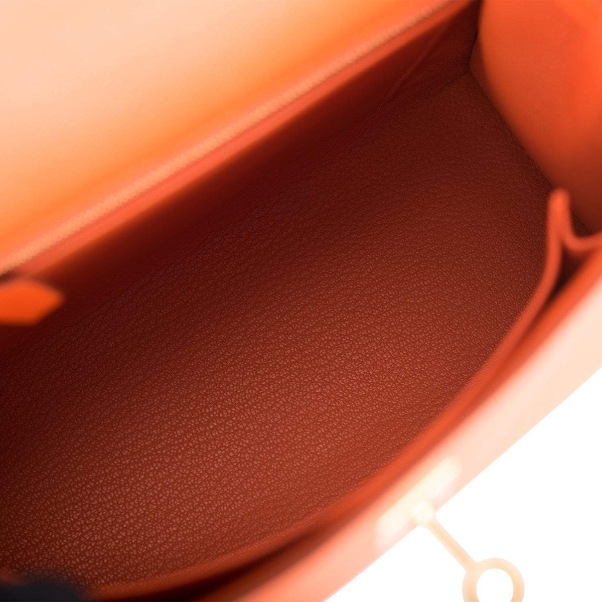 Hermes Kelly 25cm Feu Epsom Sellier, Gold Hardware