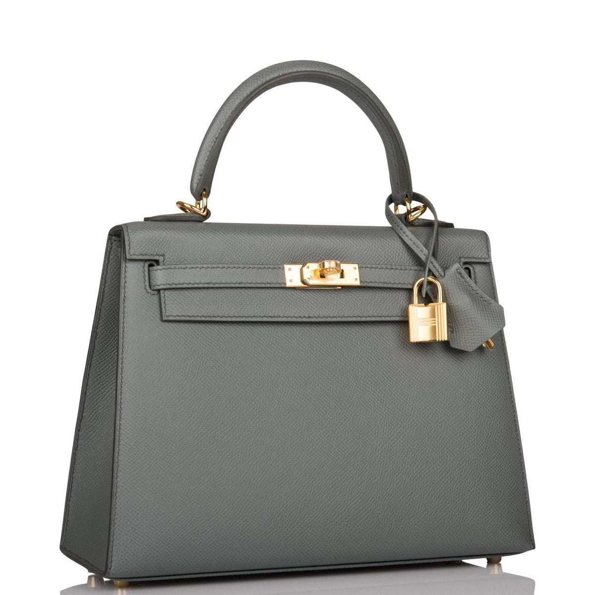 Hermes Kelly 25 Sellier, Vert Amande Epsom, Gold Hardware