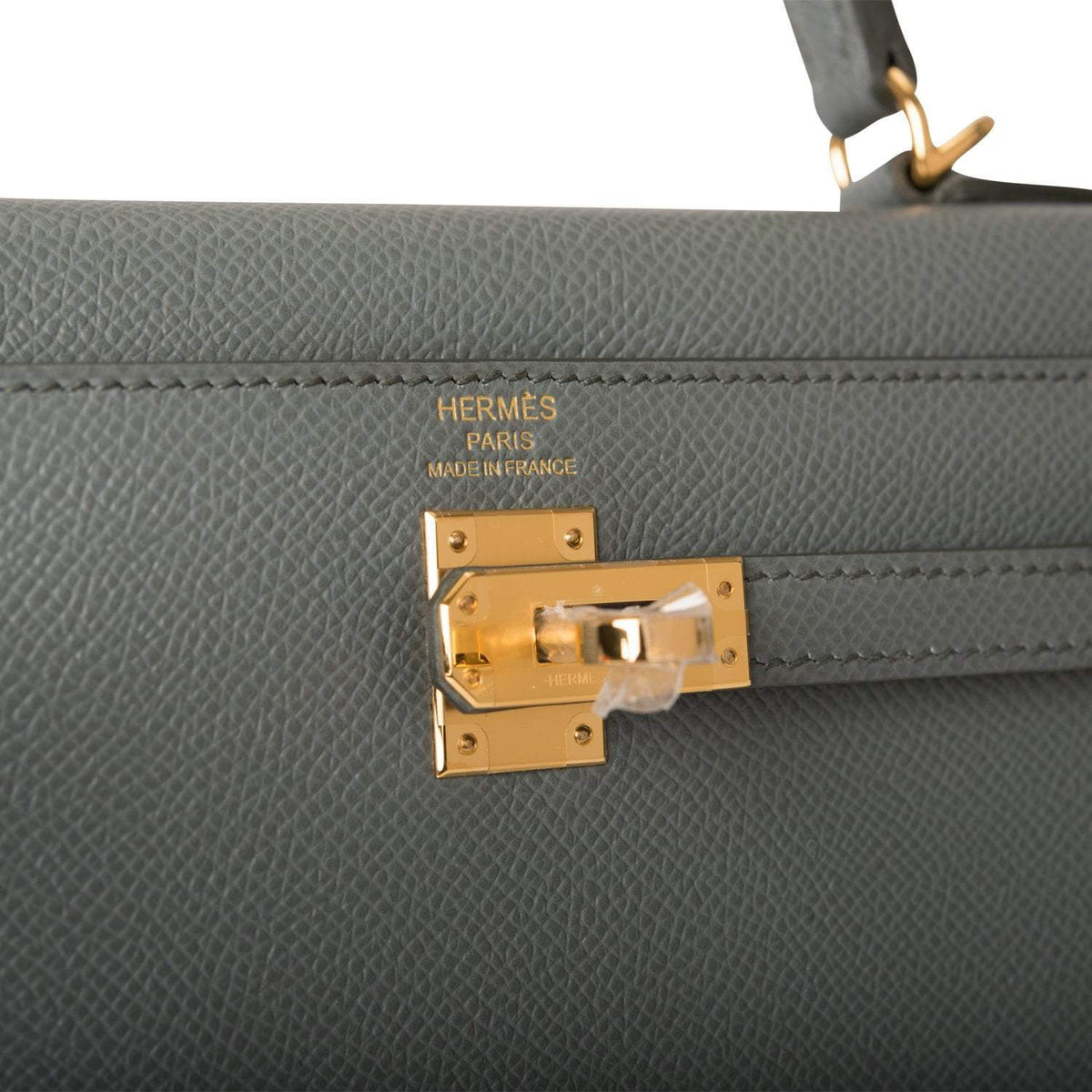 Hermes Kelly 25 Sellier, Vert Amande Epsom, Gold Hardware
