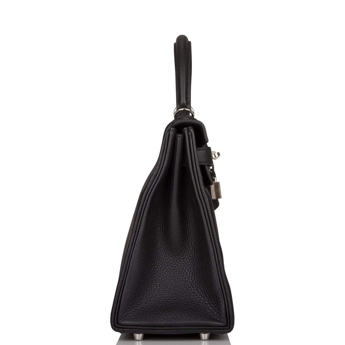 Hermes Kelly 28 Black Togo Retourne, Palladium Hardware