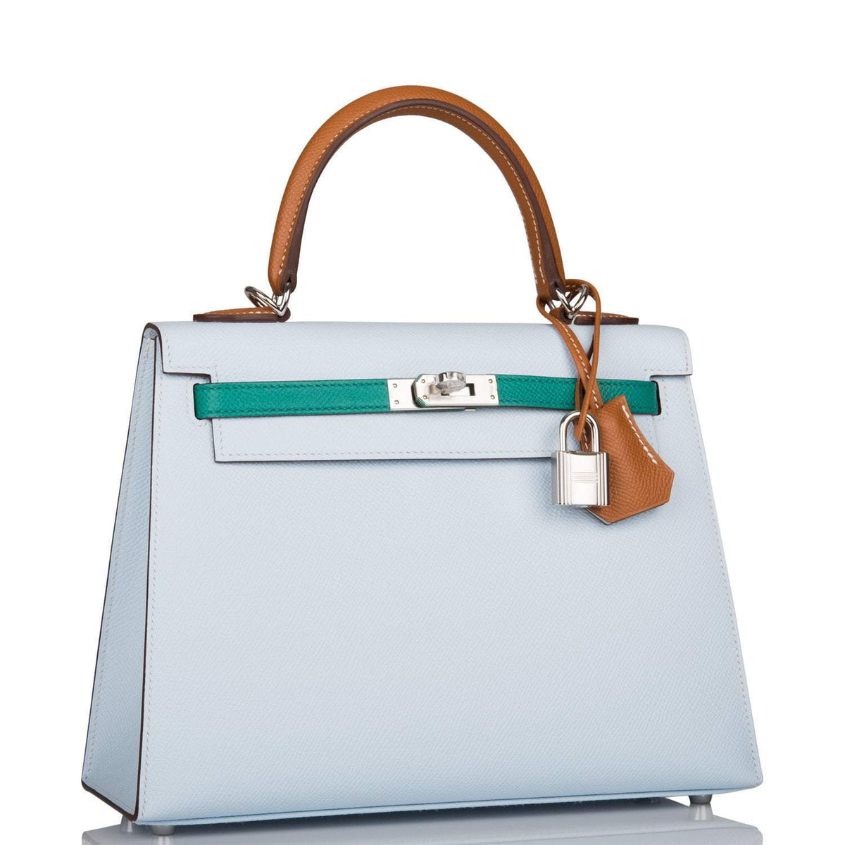 Hermes Kelly 25, Tri-Color Epsom Sellier, Palladium Hardware