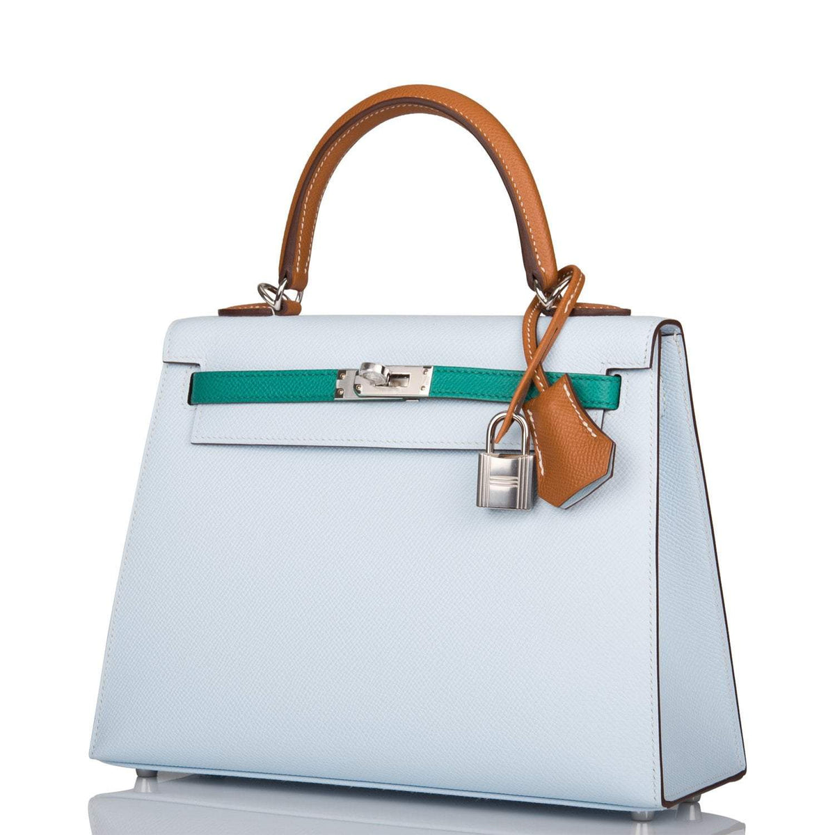 Hermes Kelly 25, Tri-Color Epsom Sellier, Palladium Hardware