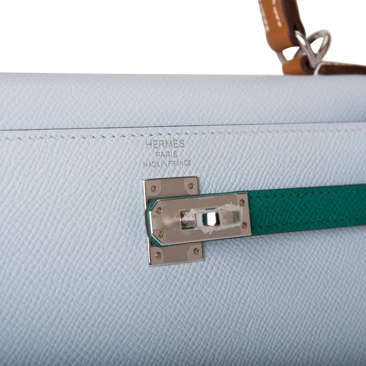 Hermes Kelly 25, Tri-Color Epsom Sellier, Palladium Hardware