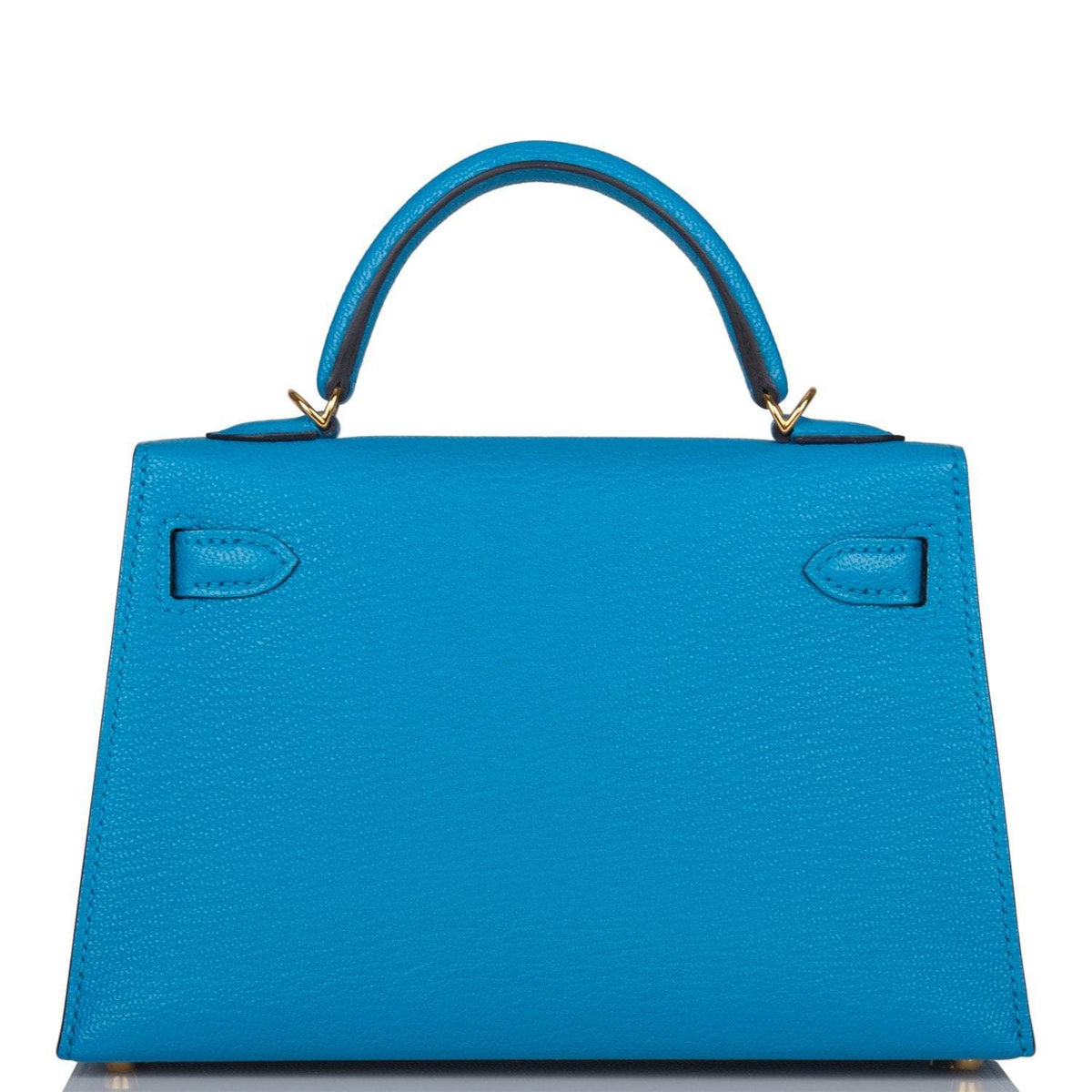Mini Kelly 20cm, Bleu Frida Chevre, Gold Hardware, Sellier