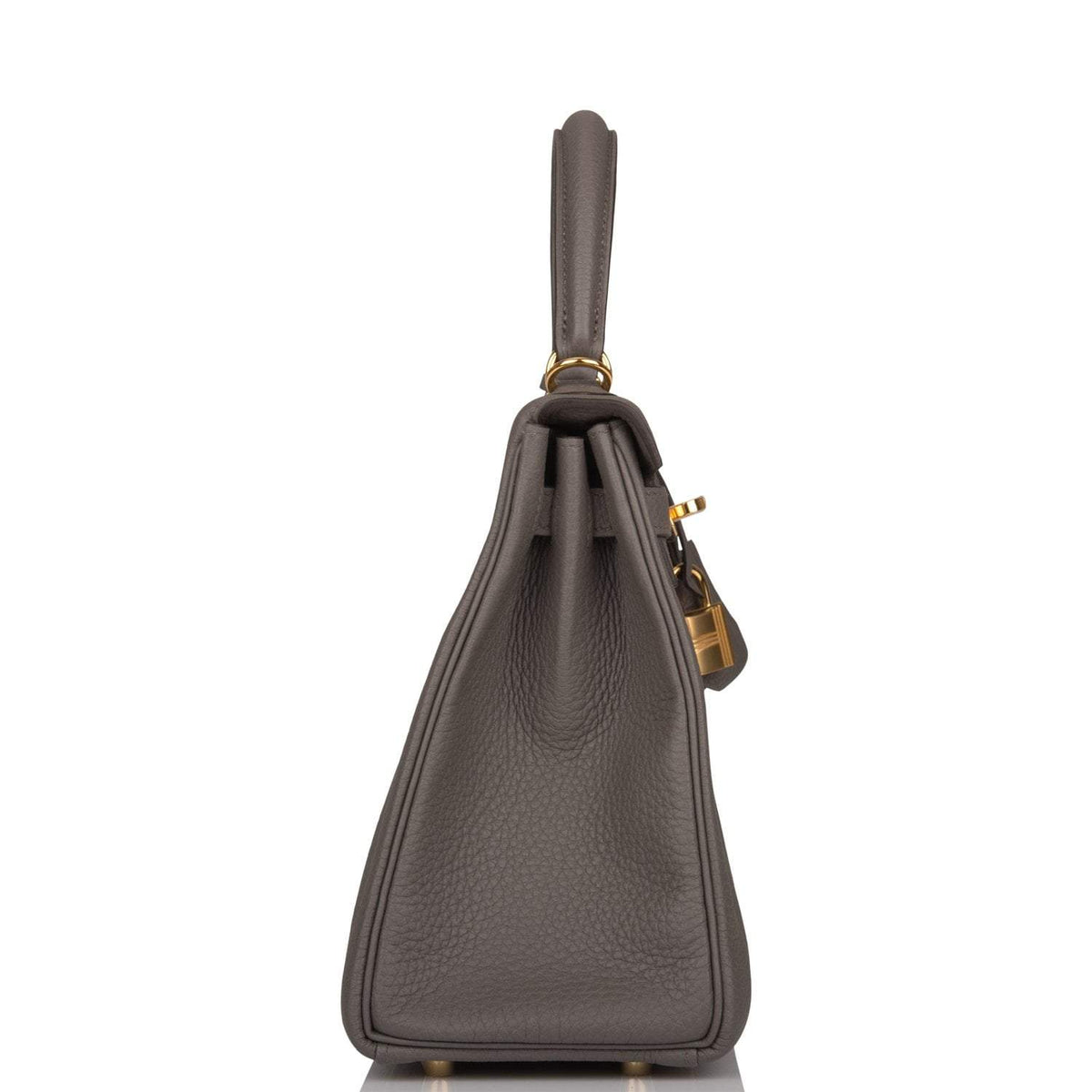 Hermes Kelly 25 Etain, Togo Retourne, Gold Hardware