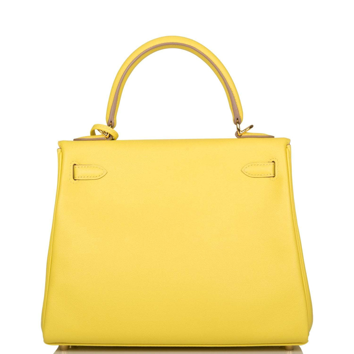 Hermes Kelly 25 Lime Swift Retourne, Gold Hardware