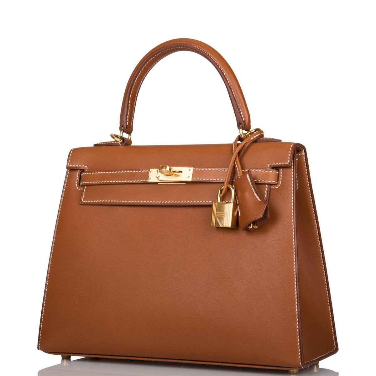 Hermes Kelly 25 Barenia, Sellier Fauve Gold Hardware