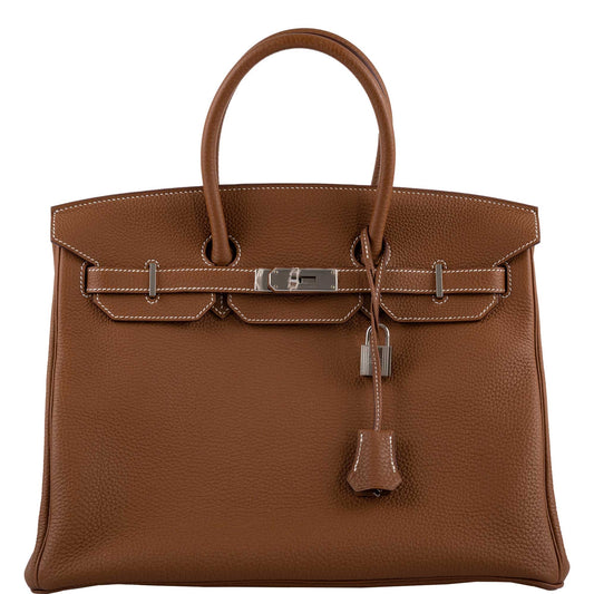 Hermes Birkin 35 Gold Togo, Palladium Hardware, 2014