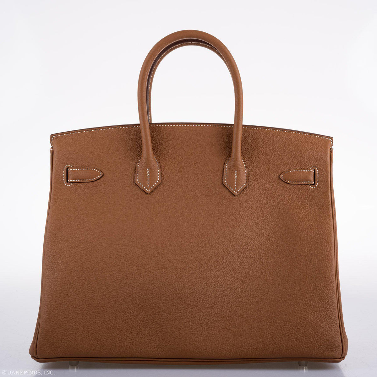 Hermes Birkin 35 Gold, Togo Leather, Palladium Hardware