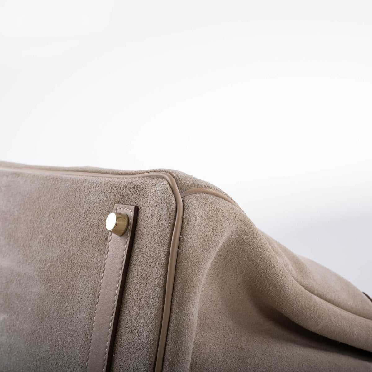 Hermes Birkin 35, Grizzly Argile Veau Doblis Suede, 2014