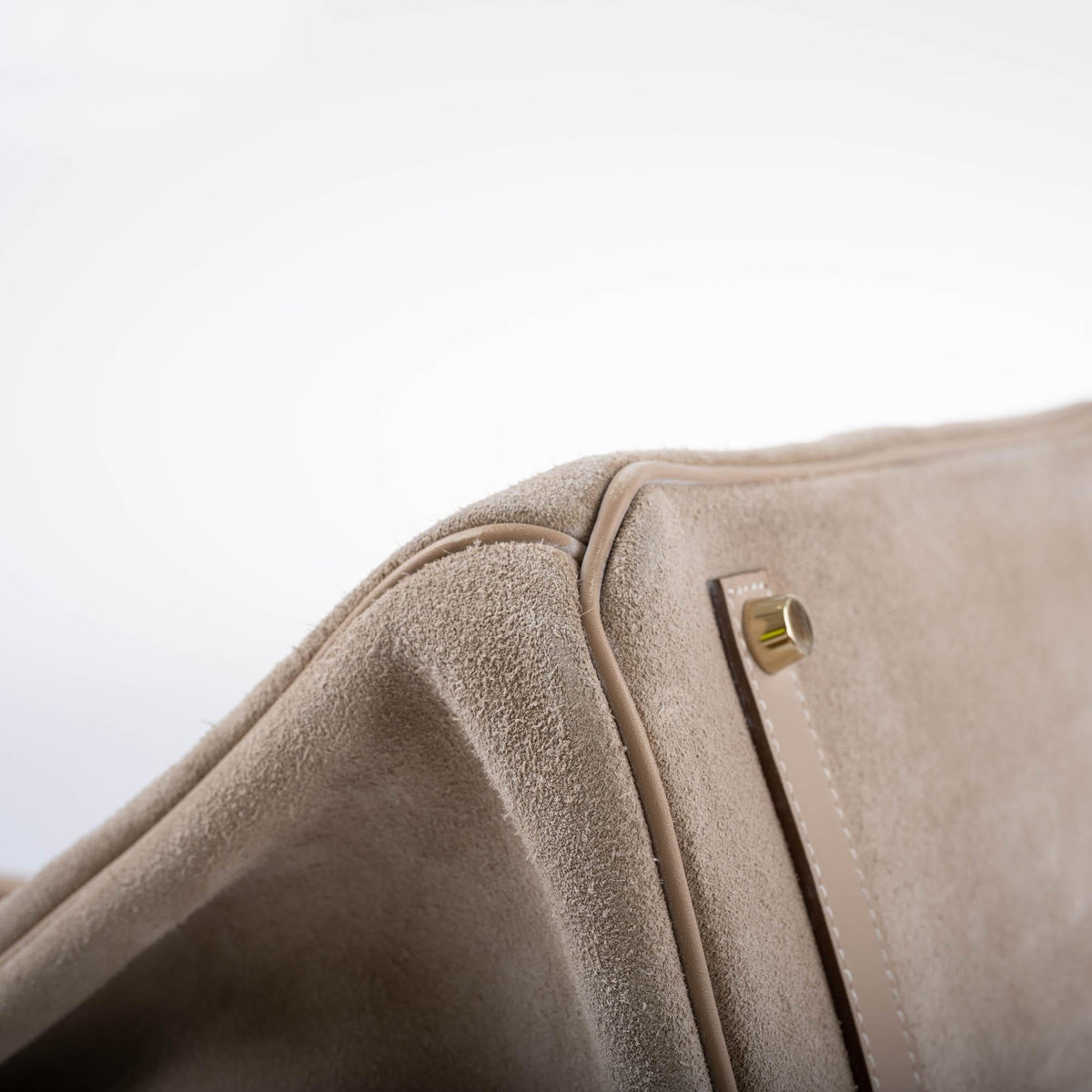 Hermes Birkin 35, Grizzly Argile Veau Doblis Suede, 2014