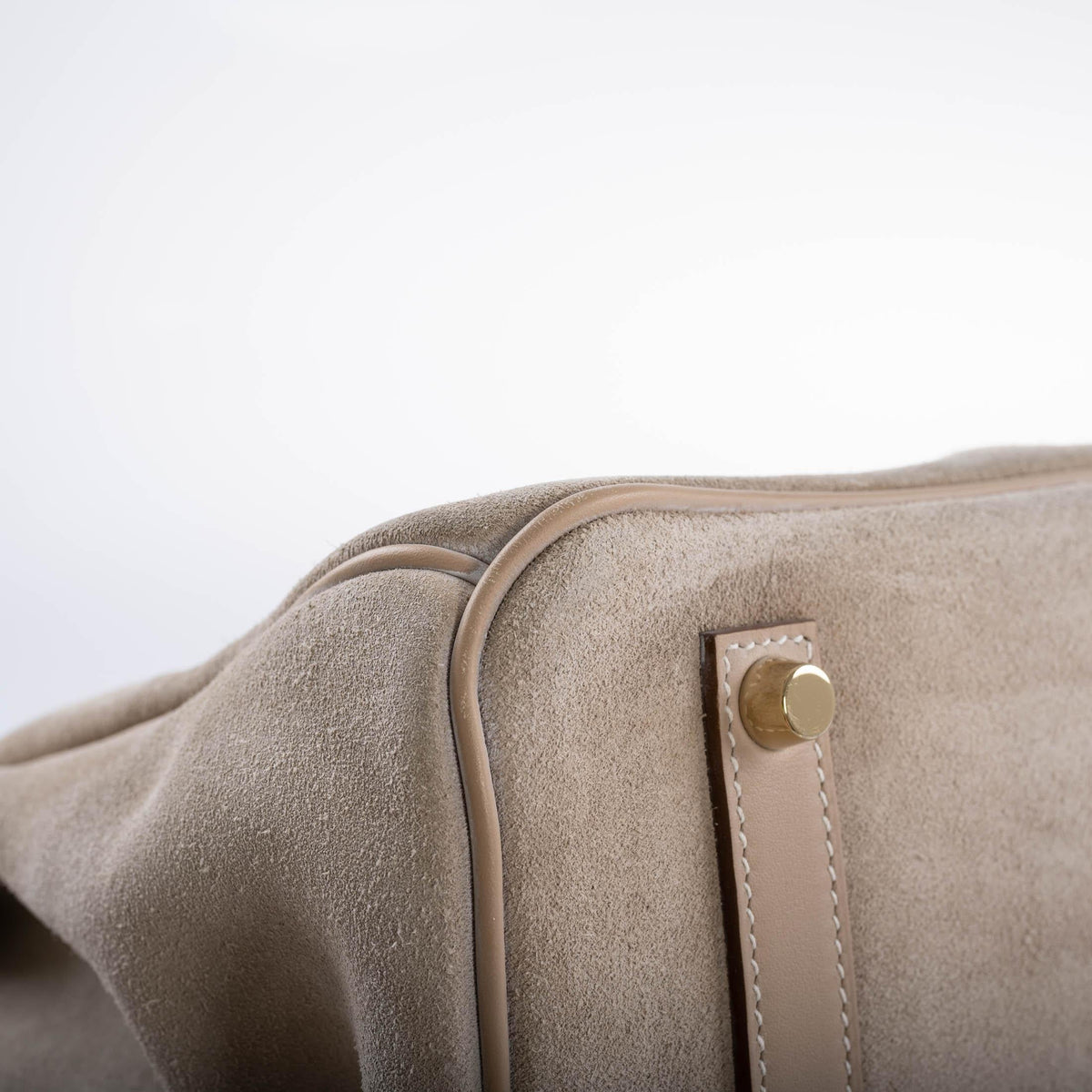 Hermes Birkin 35, Grizzly Argile Veau Doblis Suede, 2014