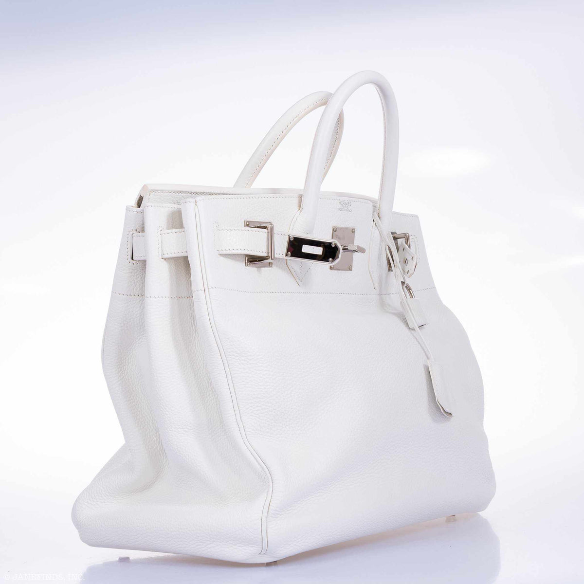 Hermes Birkin 40 HAC White Togo, Palladium Hardware