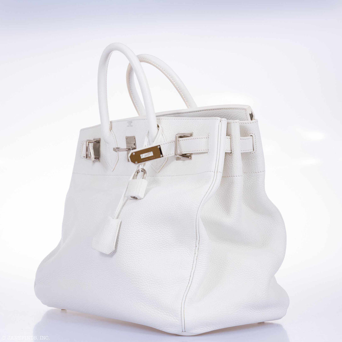 Hermes Birkin 40 HAC White Togo, Palladium Hardware