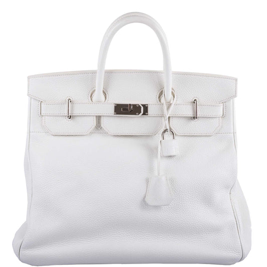 Hermes Birkin 40 HAC White Togo, Palladium Hardware