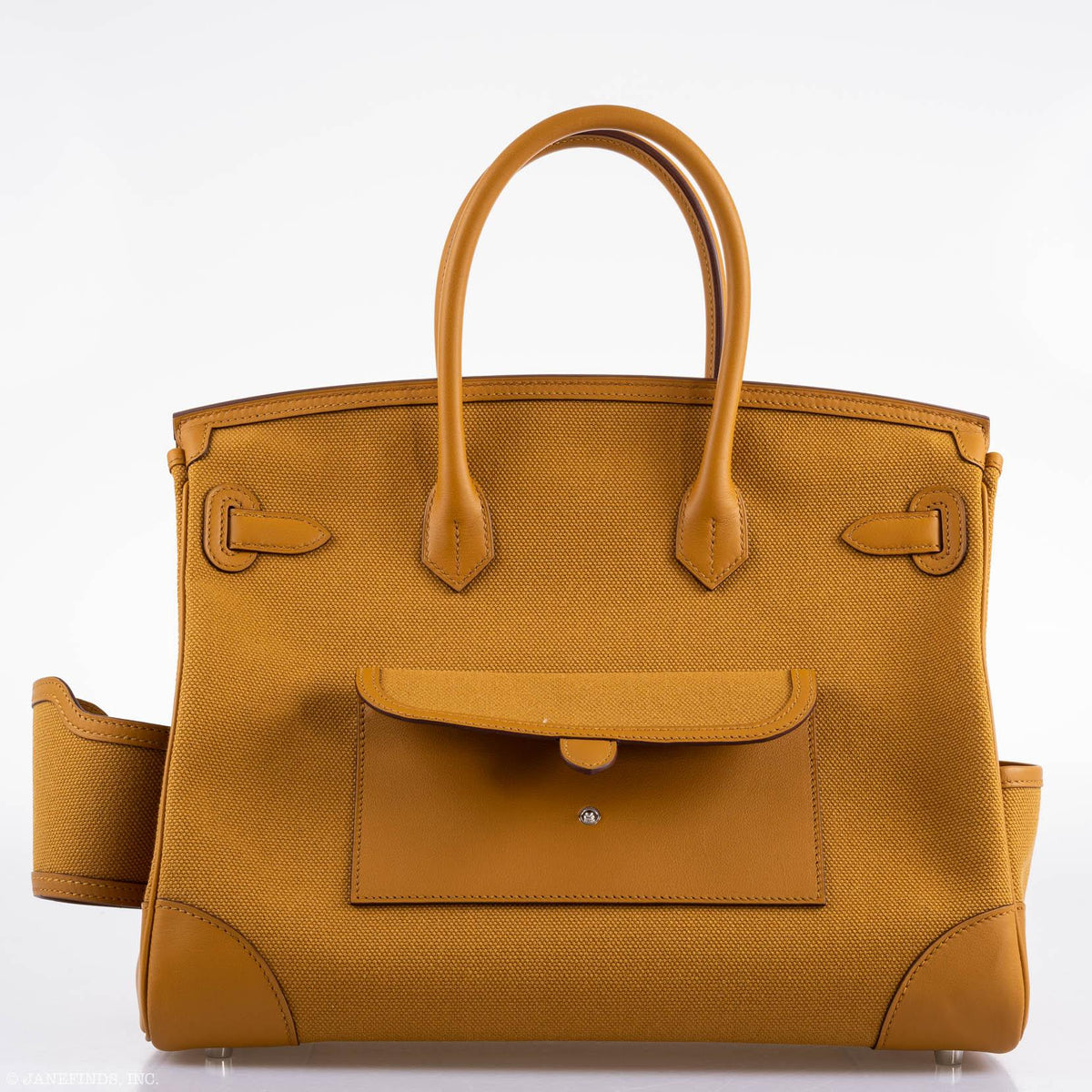 Hermes Birkin Cargo 35, Sesame Swift Canvas, Palladium