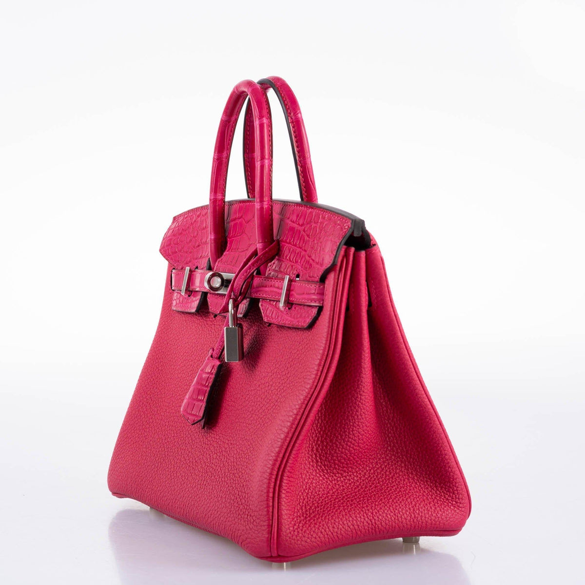 Hermes Birkin 25 Touch, Framboise, Togo & Matte Alligator