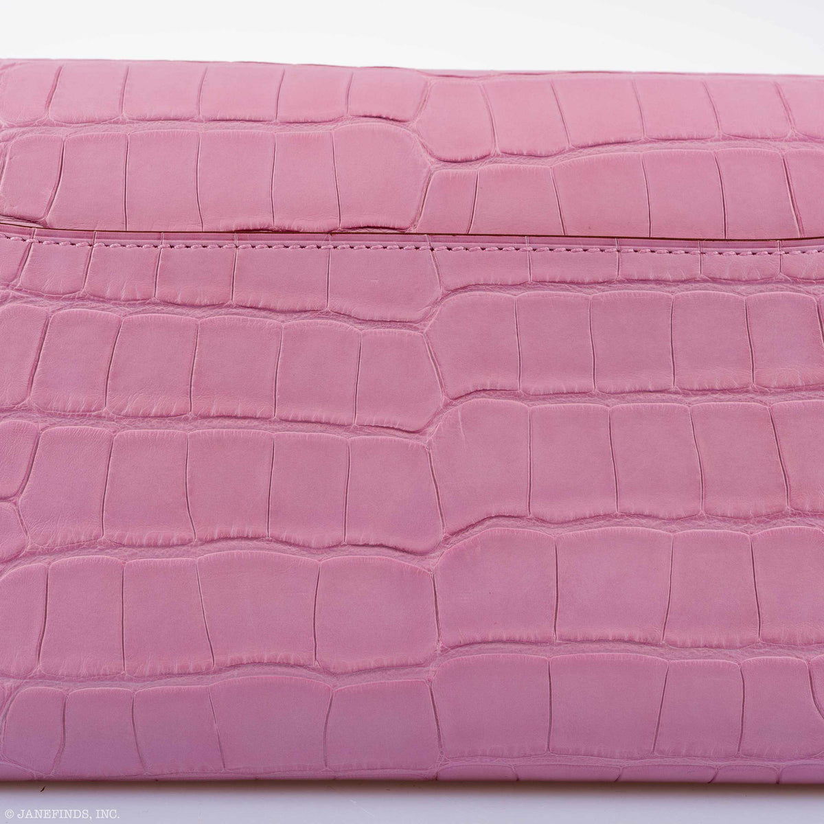 Hermes Constance Long Wallet Bubblegum Pink 5P Matte Alligator Palladium Hardware - 2020, Y