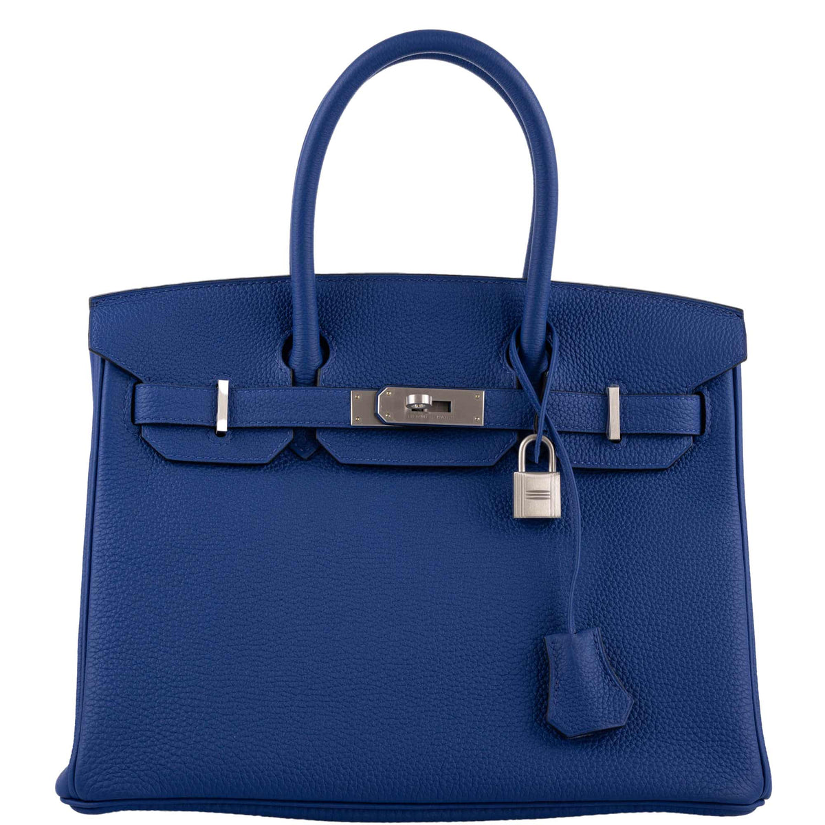 Hermes Birkin 30, Blue Electric Togo, Brushed Palladium
