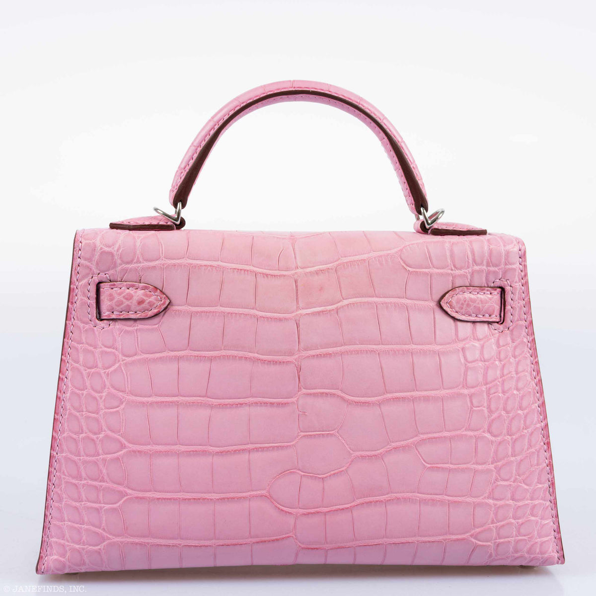Hermes Mini Kelly II, 20cm Bubblegum Pink Matte Alligator