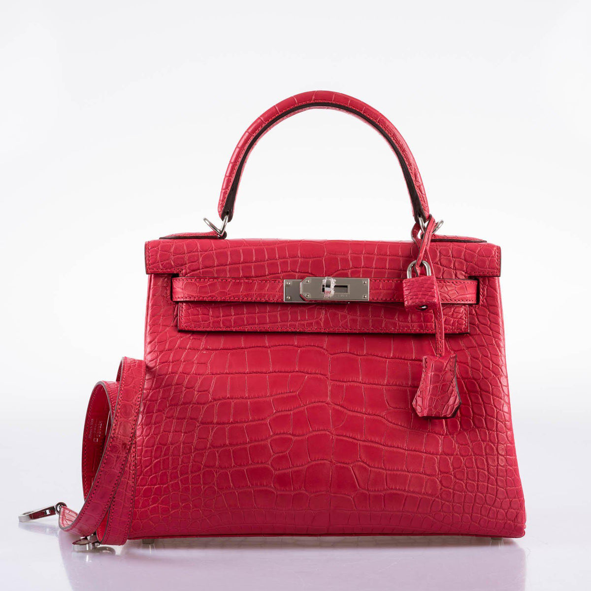 Hermes Kelly 25 Retourne Framboise Togo, Palladium Hardware