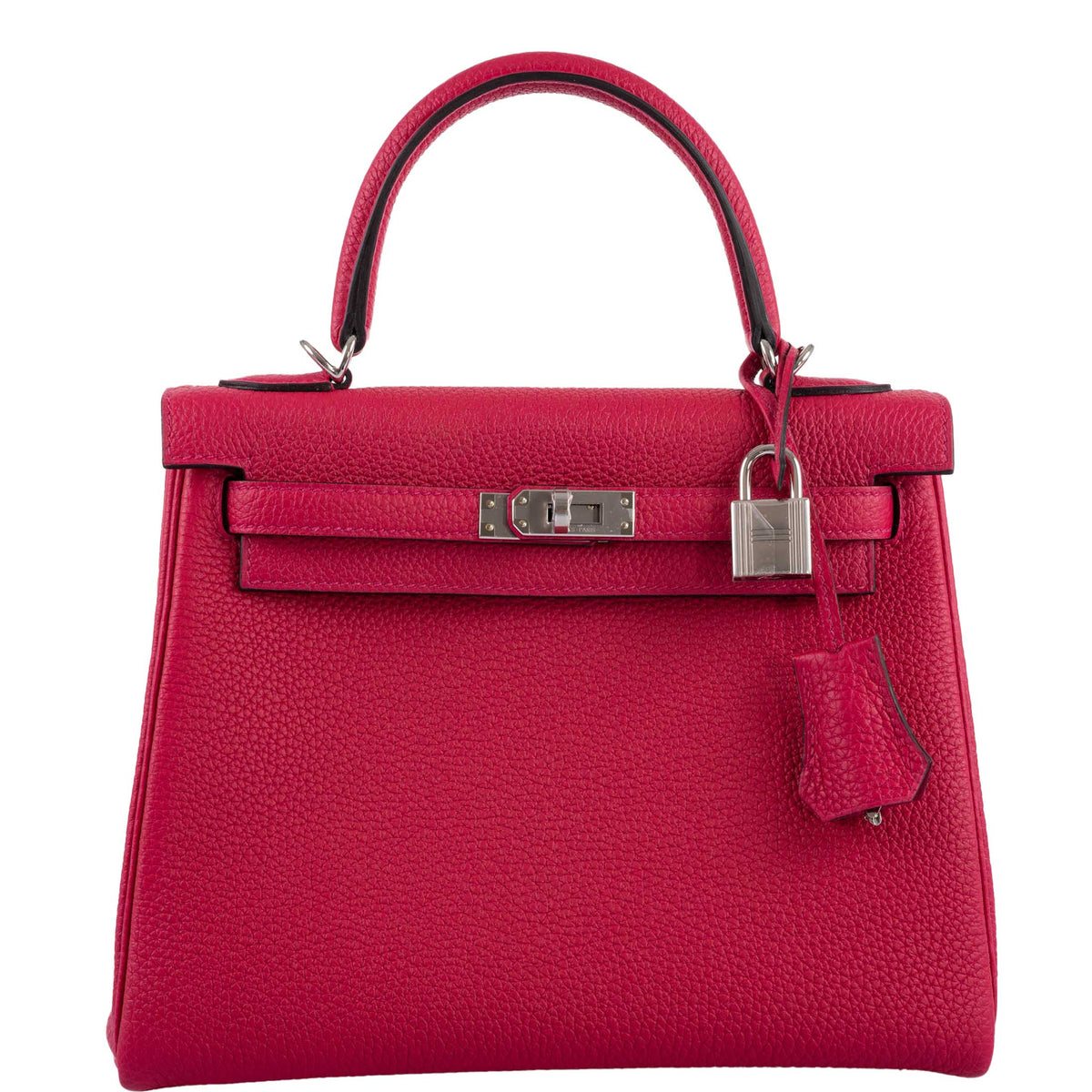 Hermes Kelly 25 Retourne Framboise Togo, Palladium Hardware