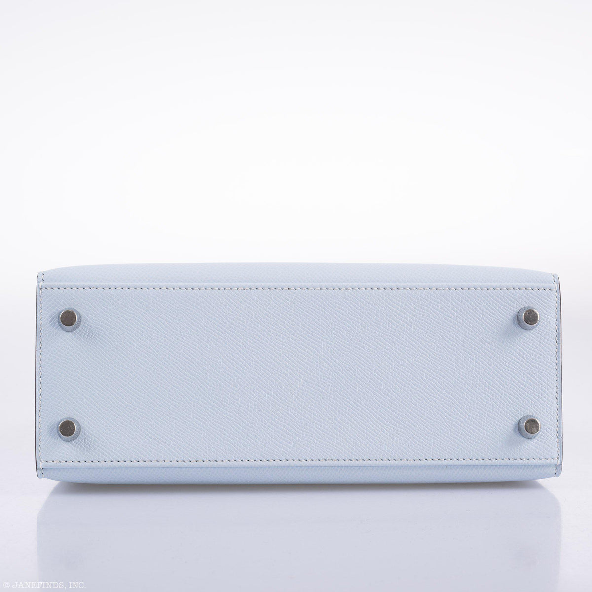 Hermes Kelly 25 Sellier, Blue Brume Epsom, Palladium