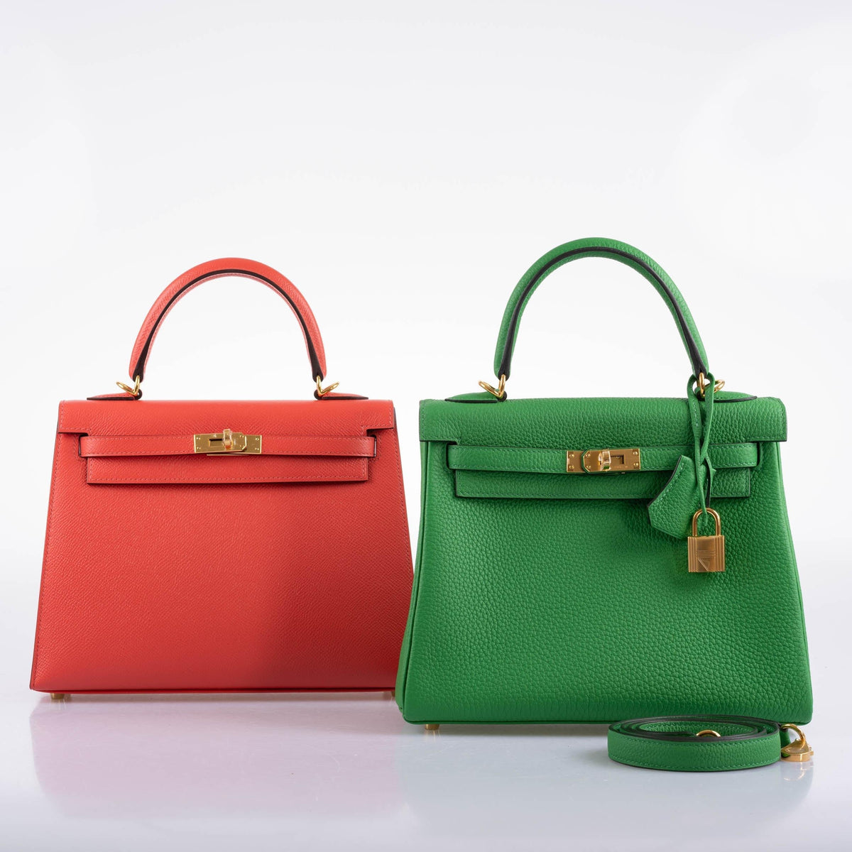 Hermes Kelly 25, Sellier Rose Jaipur Epsom Gold Hardware
