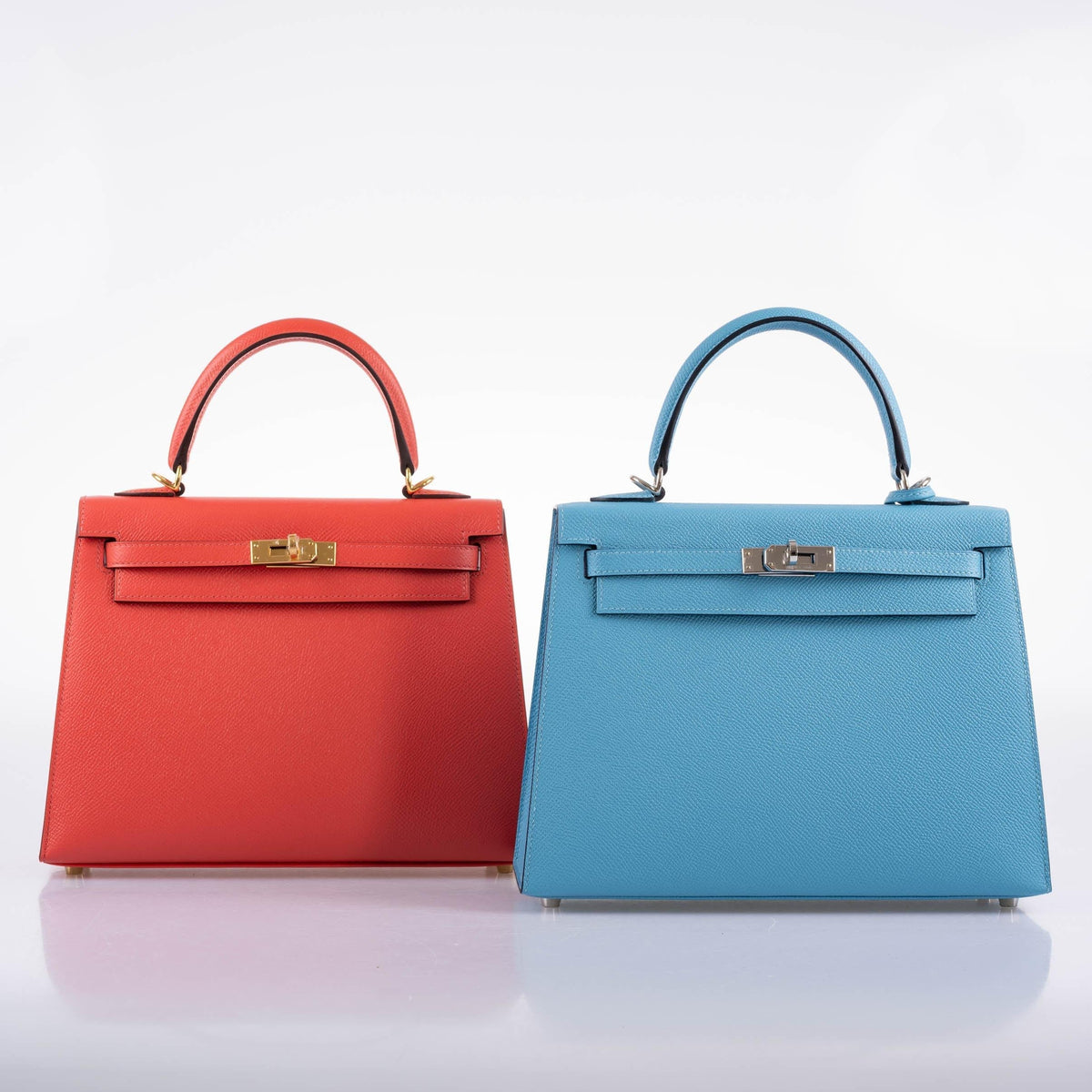 Hermes Kelly 25, Sellier Rose Jaipur Epsom Gold Hardware