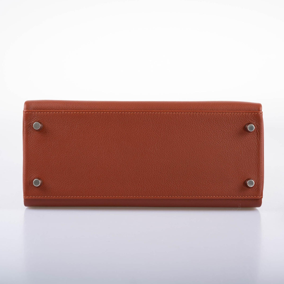 Hermes Kelly 28 Bag, Retourne Evercolor, Sienne Verso Deep Blue