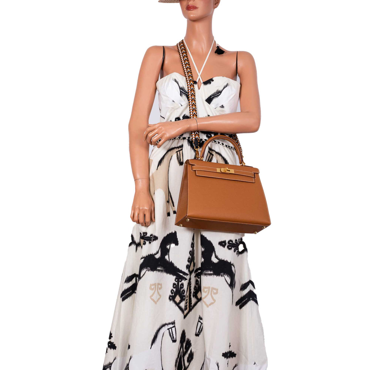 Hermes Kelly 28 Sellier, Gold Epsom, Gold Hardware, 2021