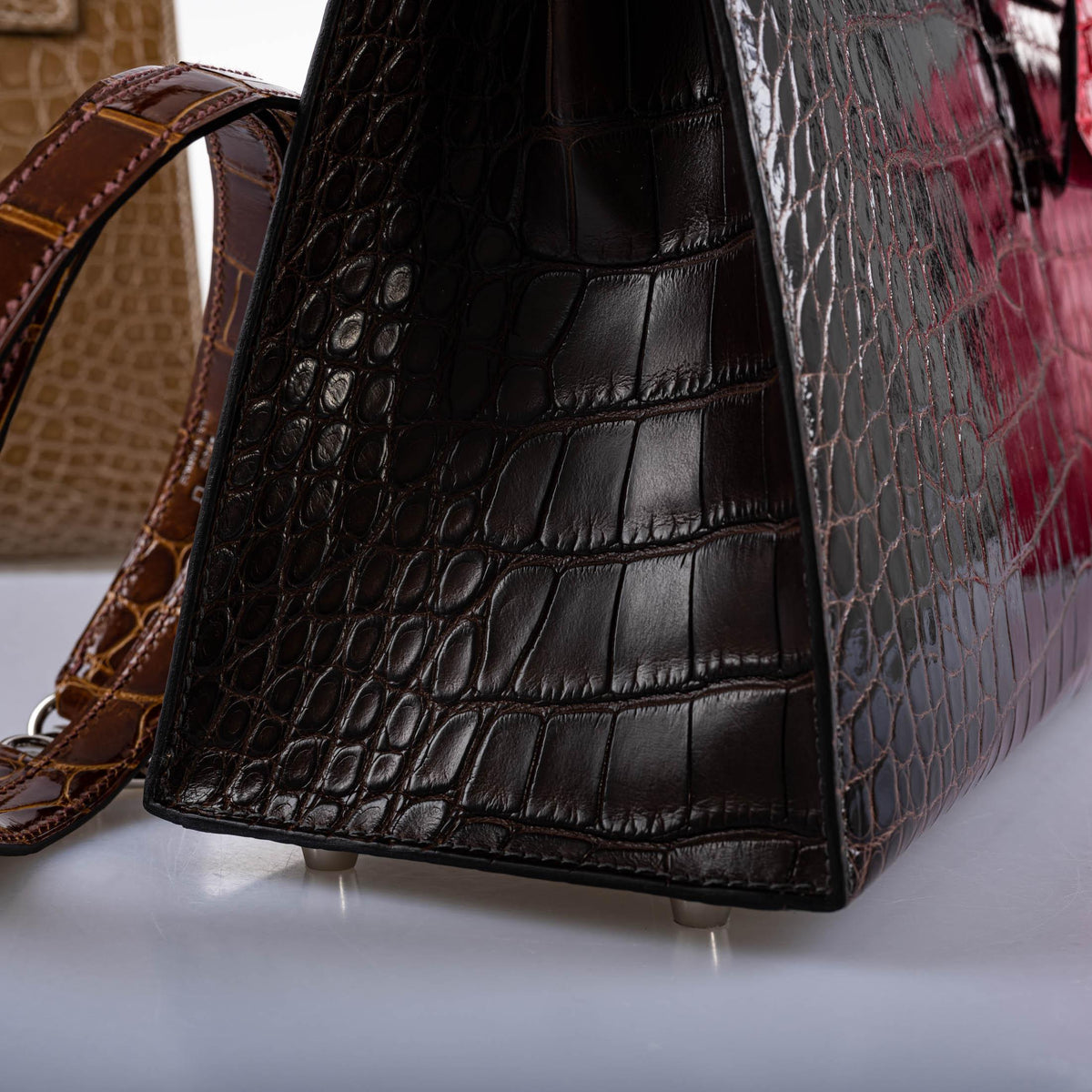 Hermes Kelly 28 Sellier, Alligator, Palladium Hardware, 2021