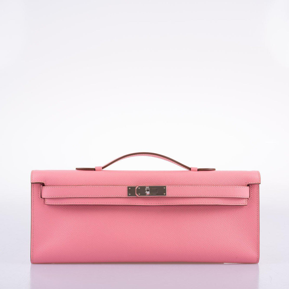 Hermes Kelly Cut Rose Confetti Epsom leather Palladium Hardware - 2015, T