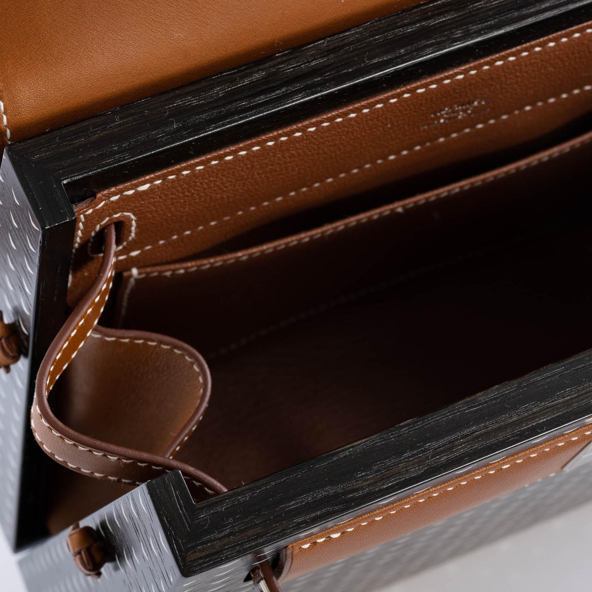 Hermes Kelly Wood 22cm, Bog Oak, Barenia, Palladium