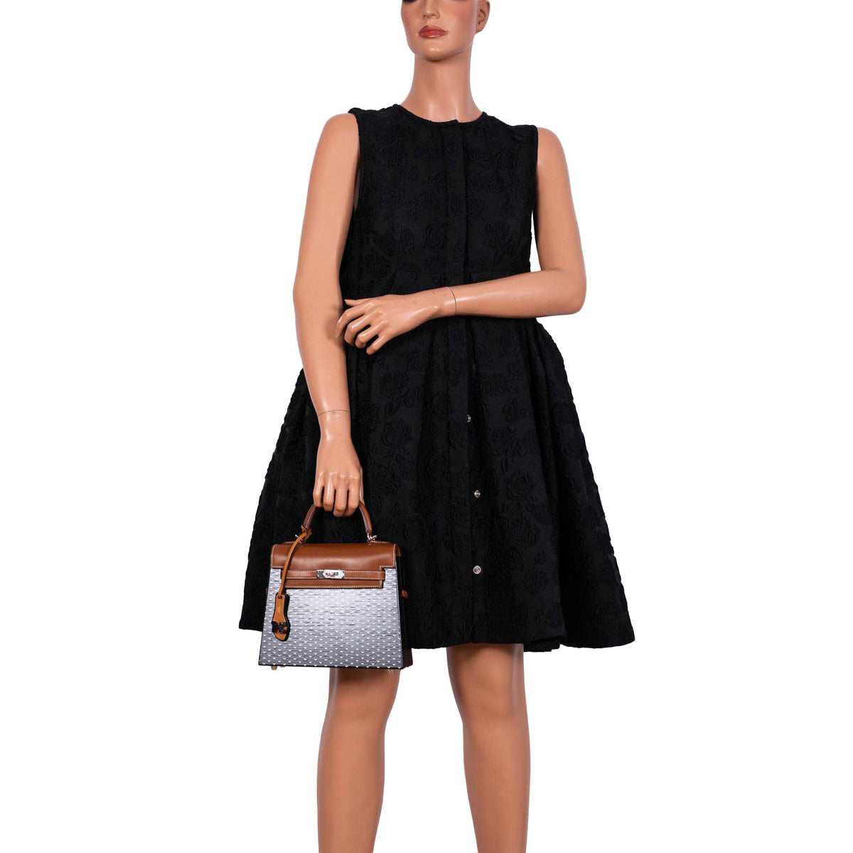 Hermes Kelly Wood 22cm, Bog Oak, Barenia, Palladium