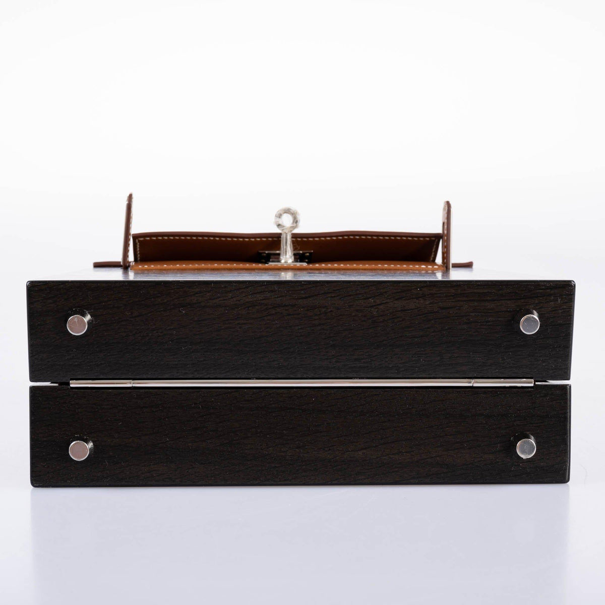Hermes Kelly Wood 22cm, Bog Oak, Barenia, Palladium